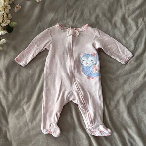 carter’s footed owl onesie